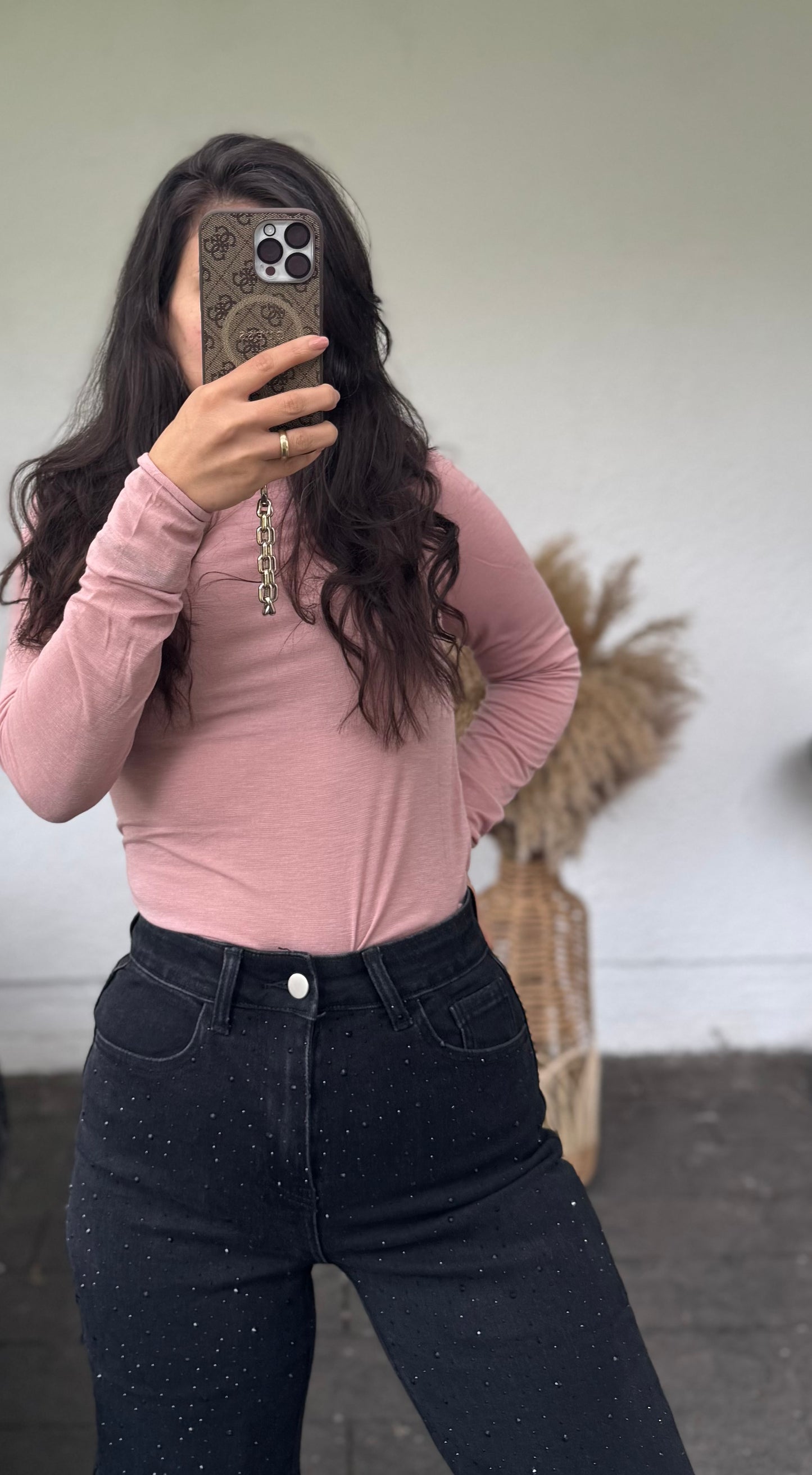 GLITZI Jeans schwarz