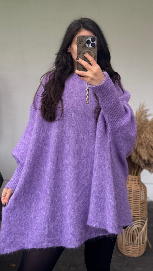 Alpaka Basic Pullover lila