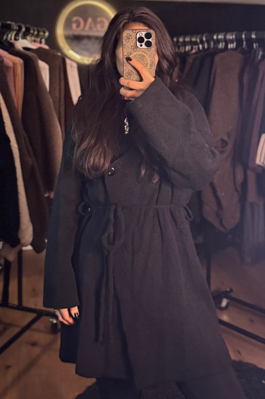 Cozy kurzmantel Schwarz