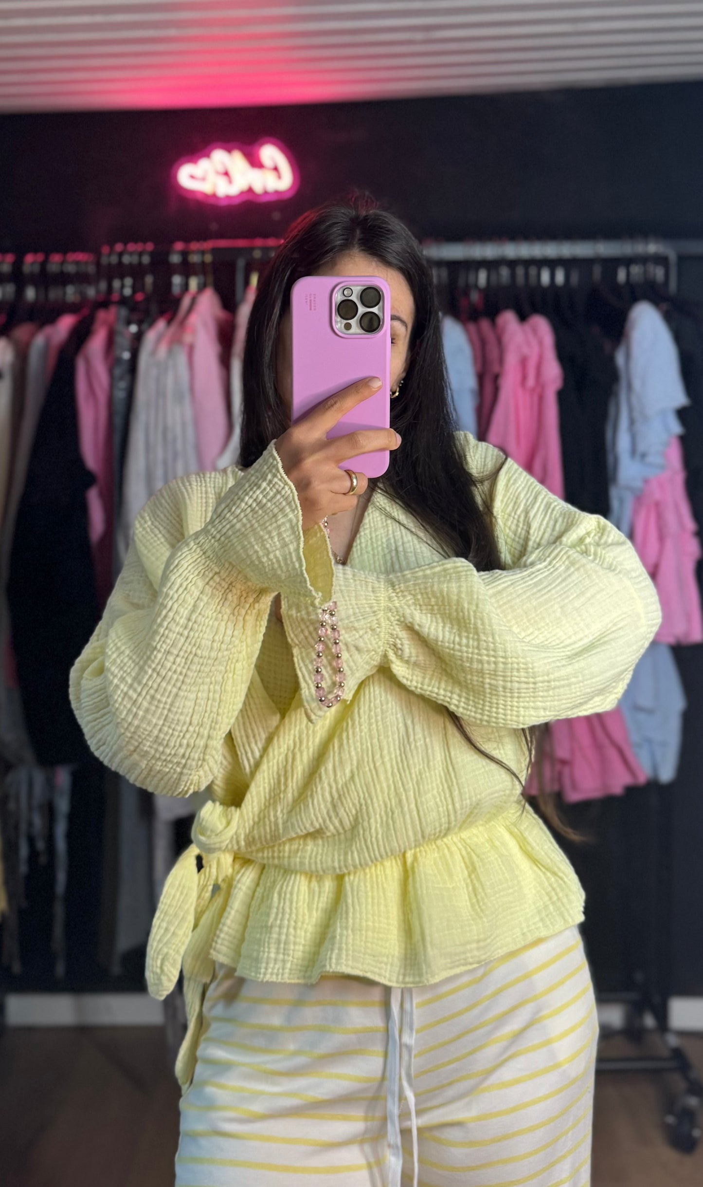 Musselin zum binden gelb