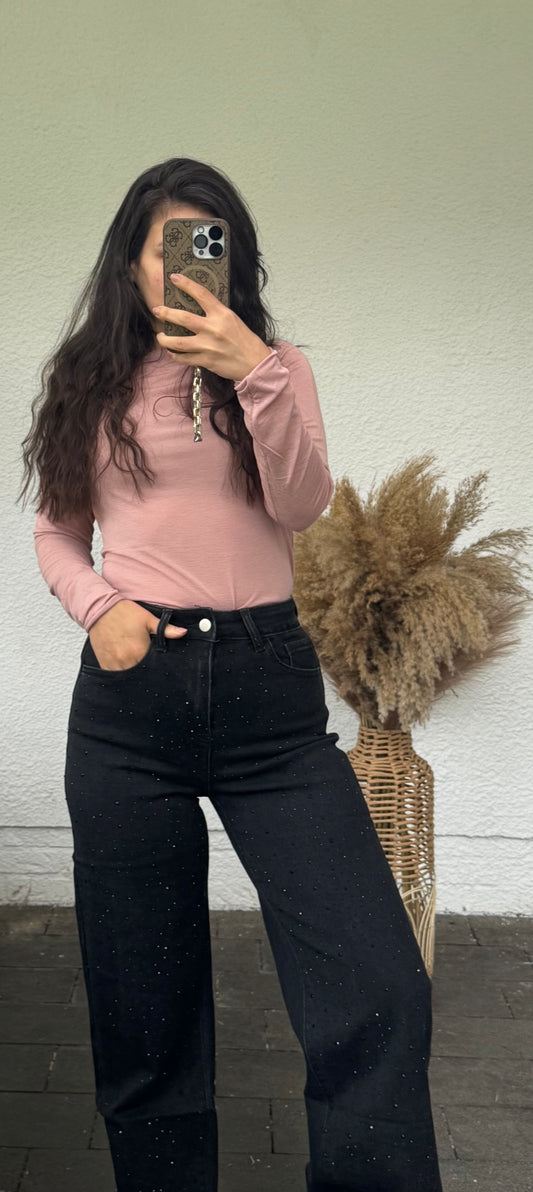GLITZI Jeans schwarz