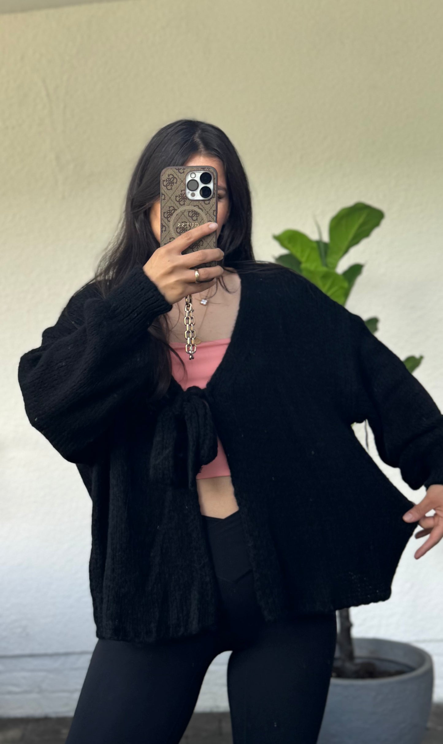 Insidr Cardigan schwarz