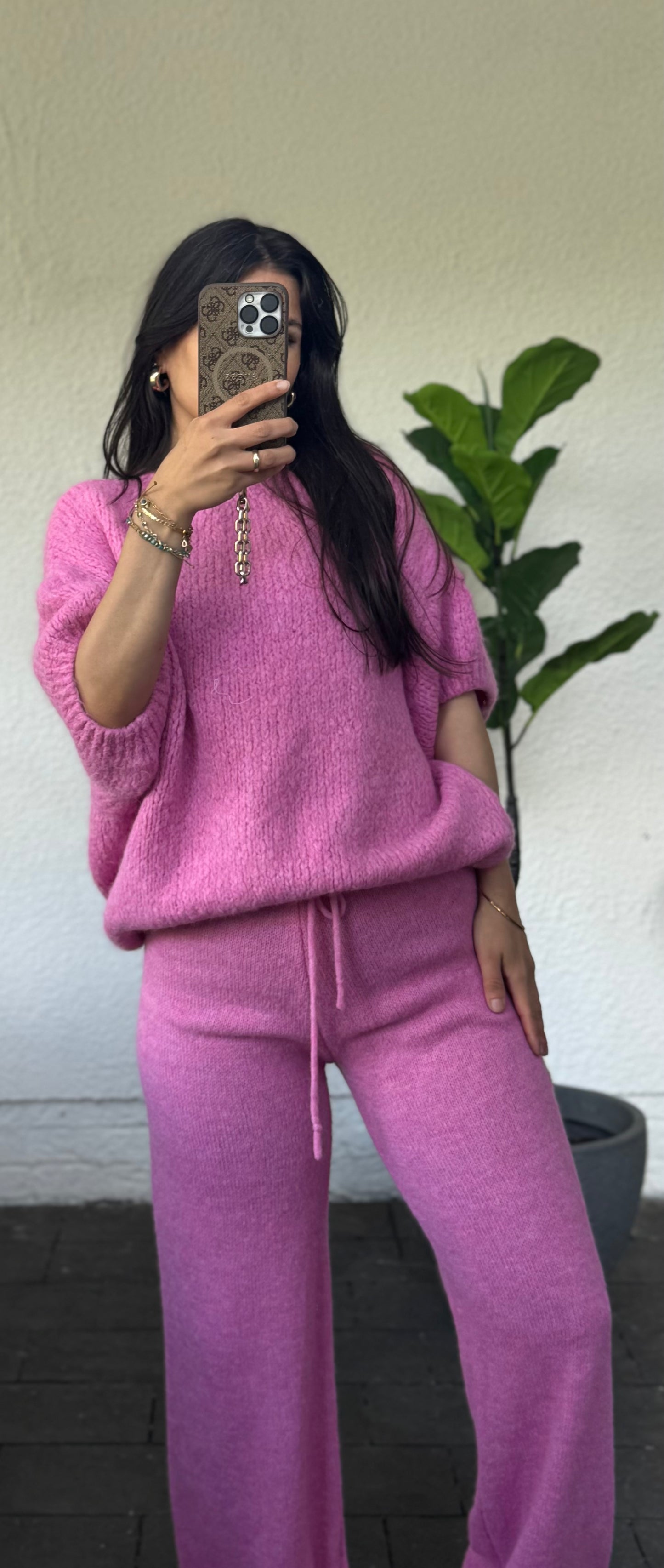 Strickhose  lang versch. Farben