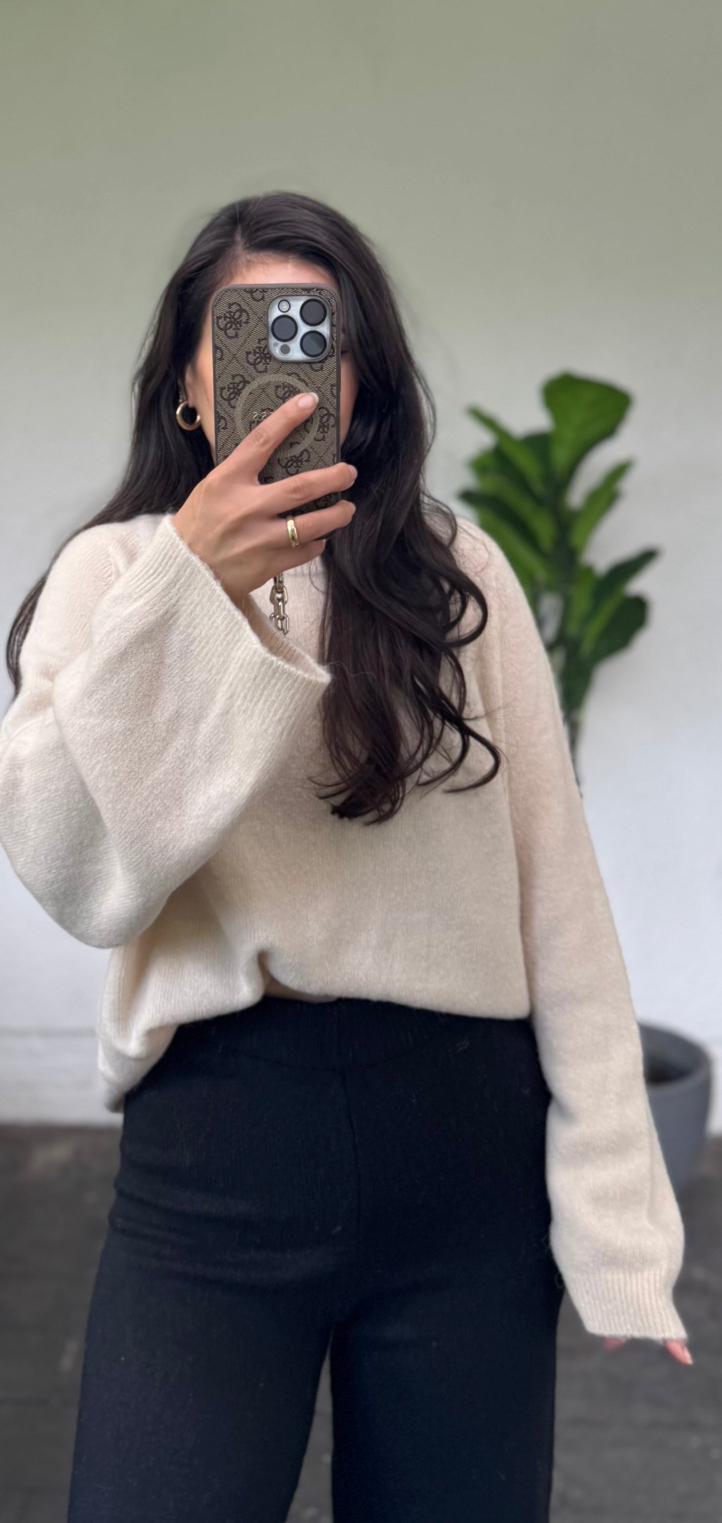 Pullover Alpaka Ecru