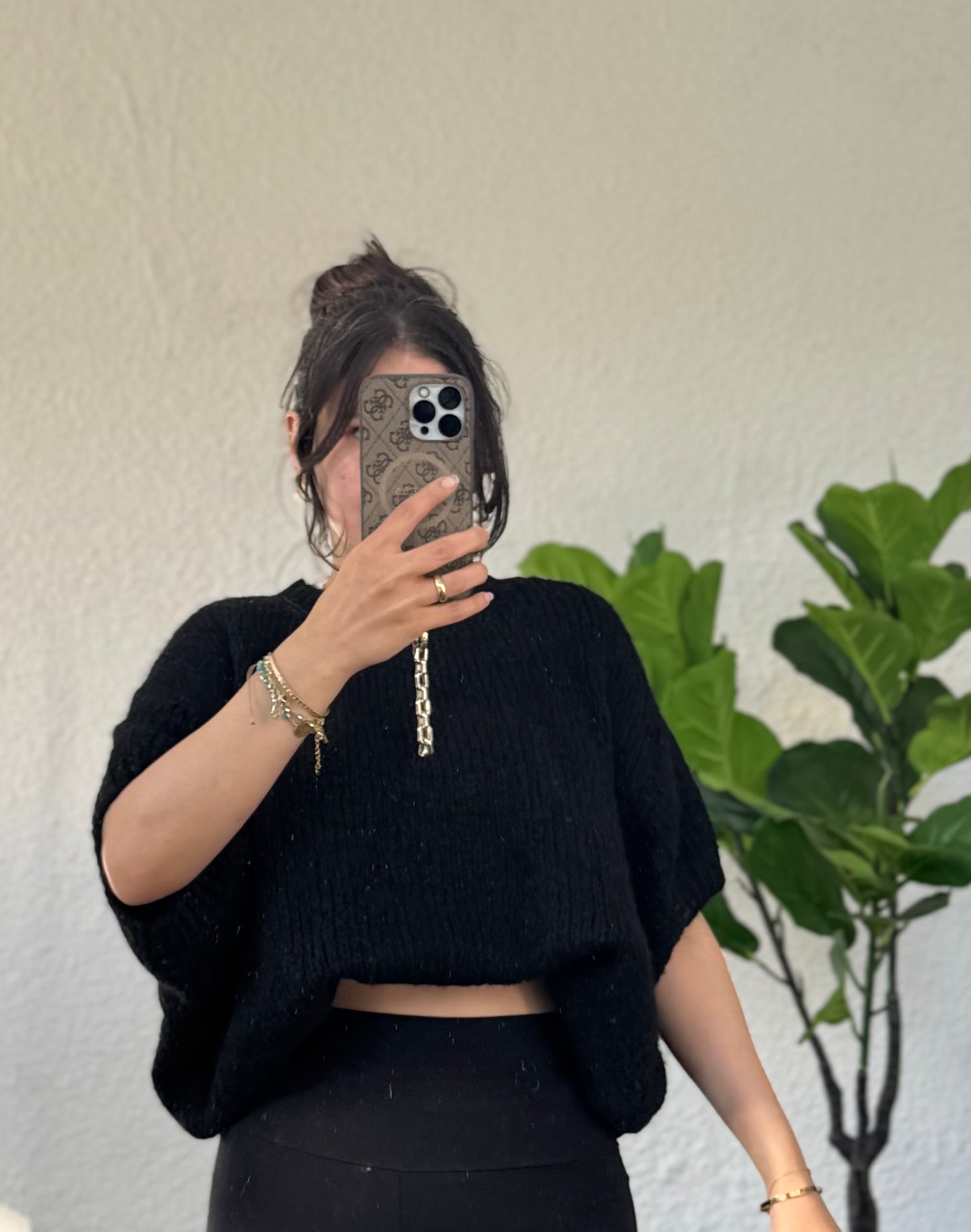 Cutie Midarm Pulli schwarz