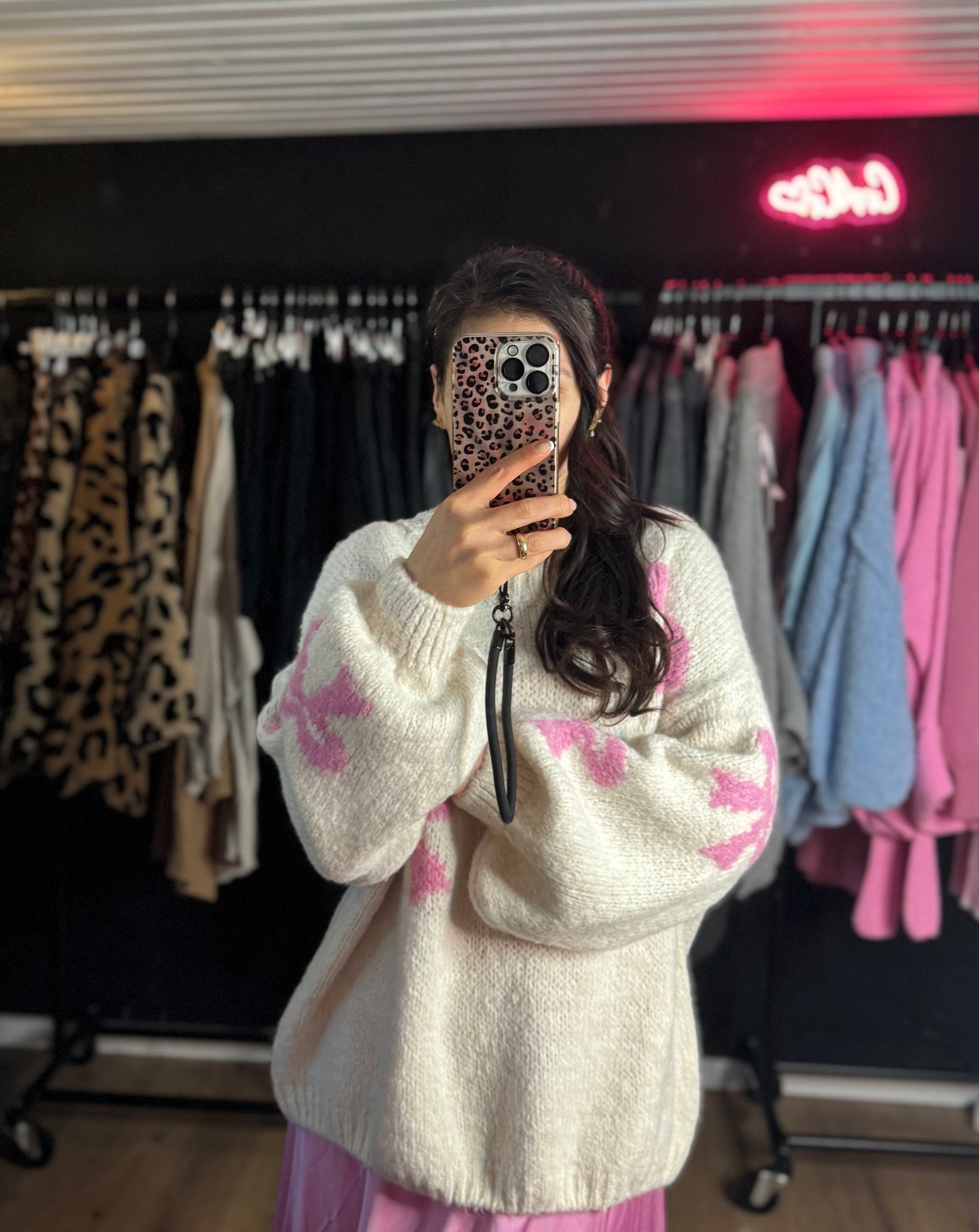 Schleifen Pullover KIM