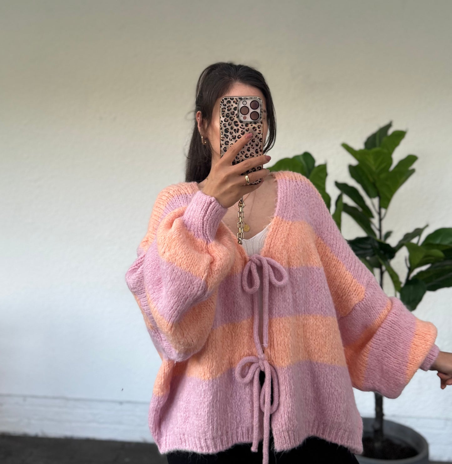 Bonbon Cardigan gestreift versch. Farben