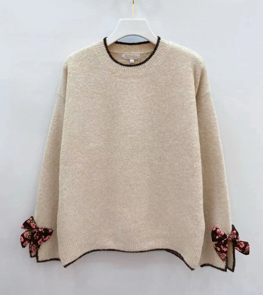 Sweet Pullover mit Rose Schleifen
