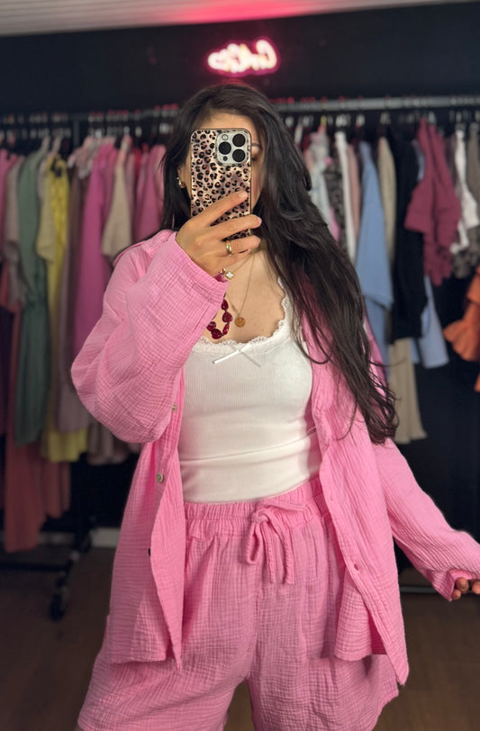 Musselin set kurz verschiedene Farben