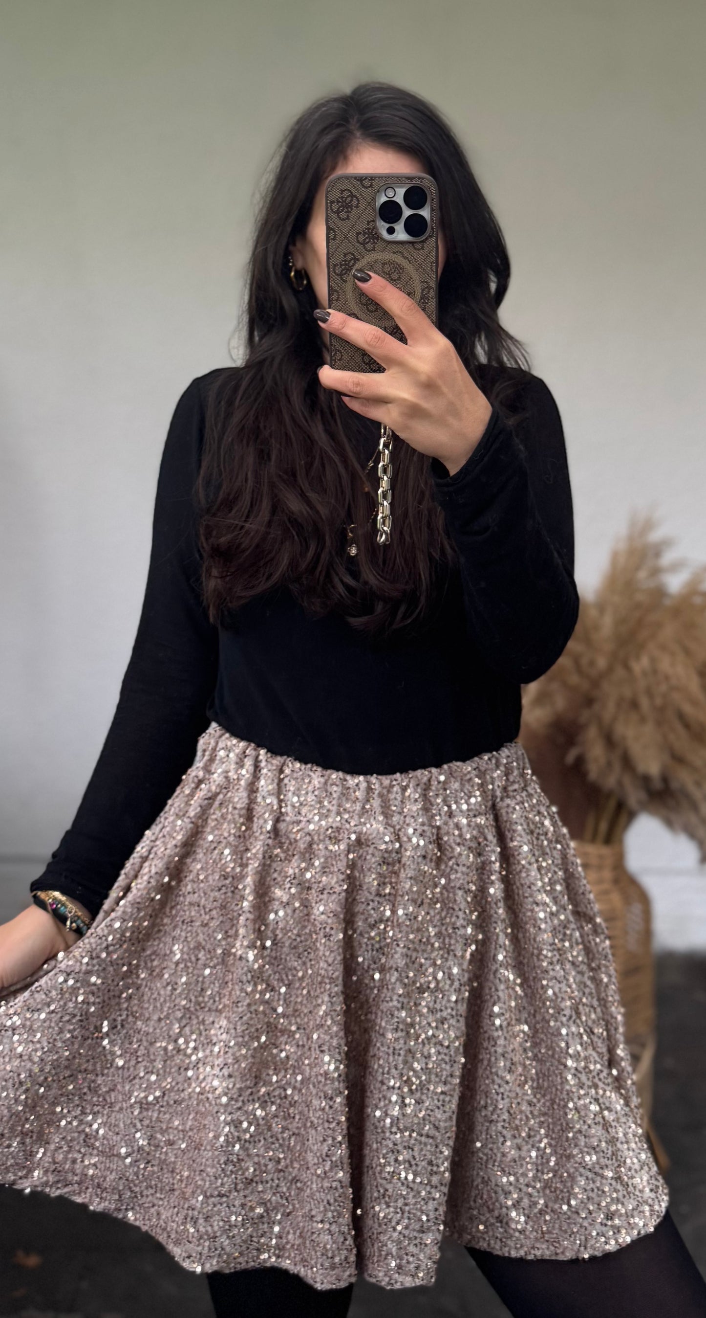 Pailletten GLITZI Rock versch Farben