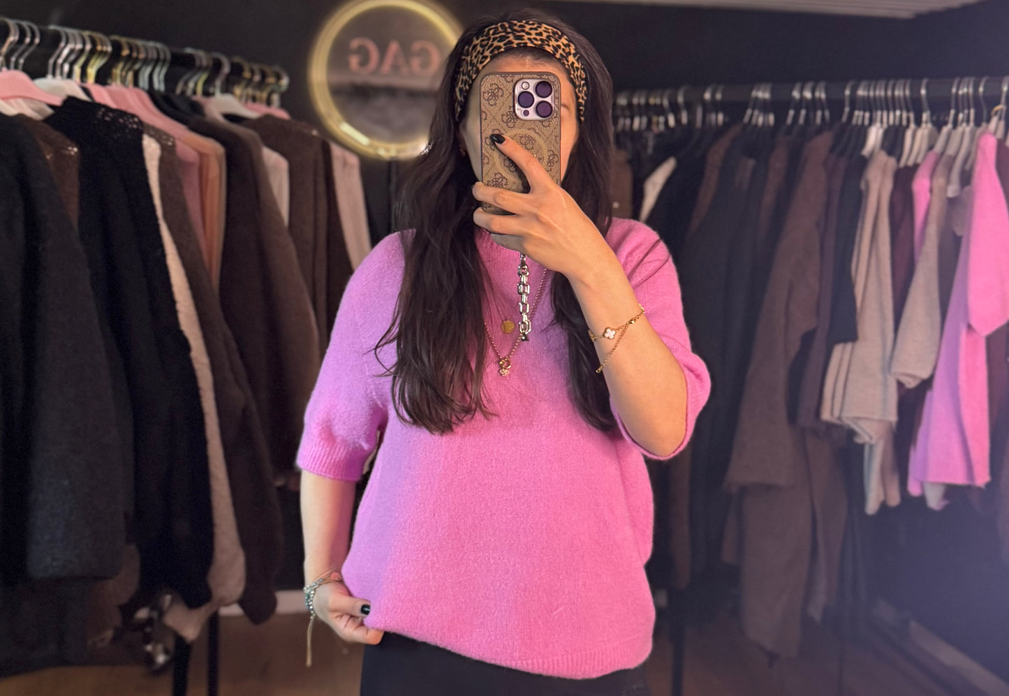 Midarm Soft fluffy Alpaka pink