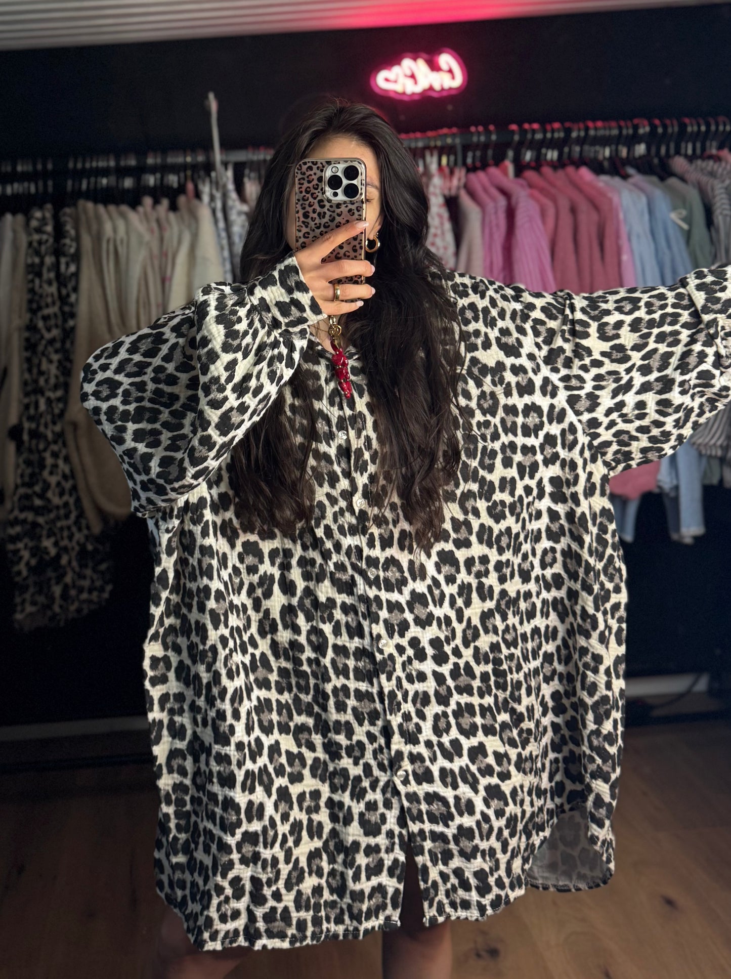 Musselin Bluse/Kleid Leo