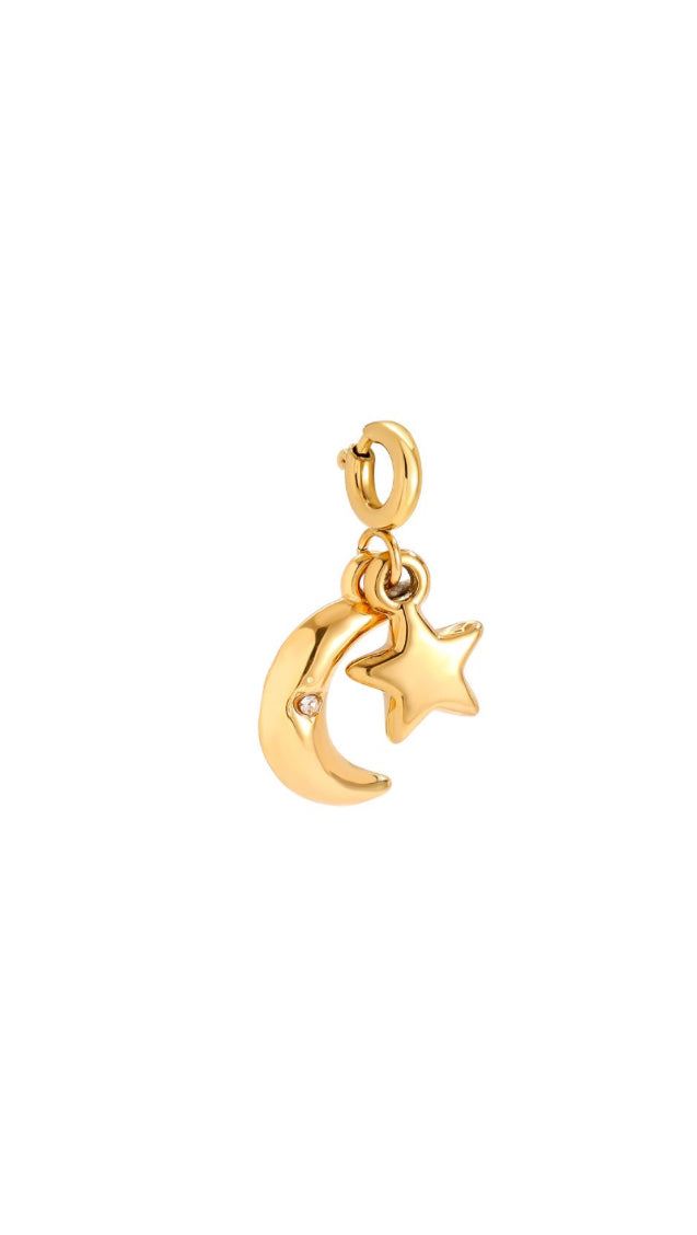 Charm Mond Sterne Gold