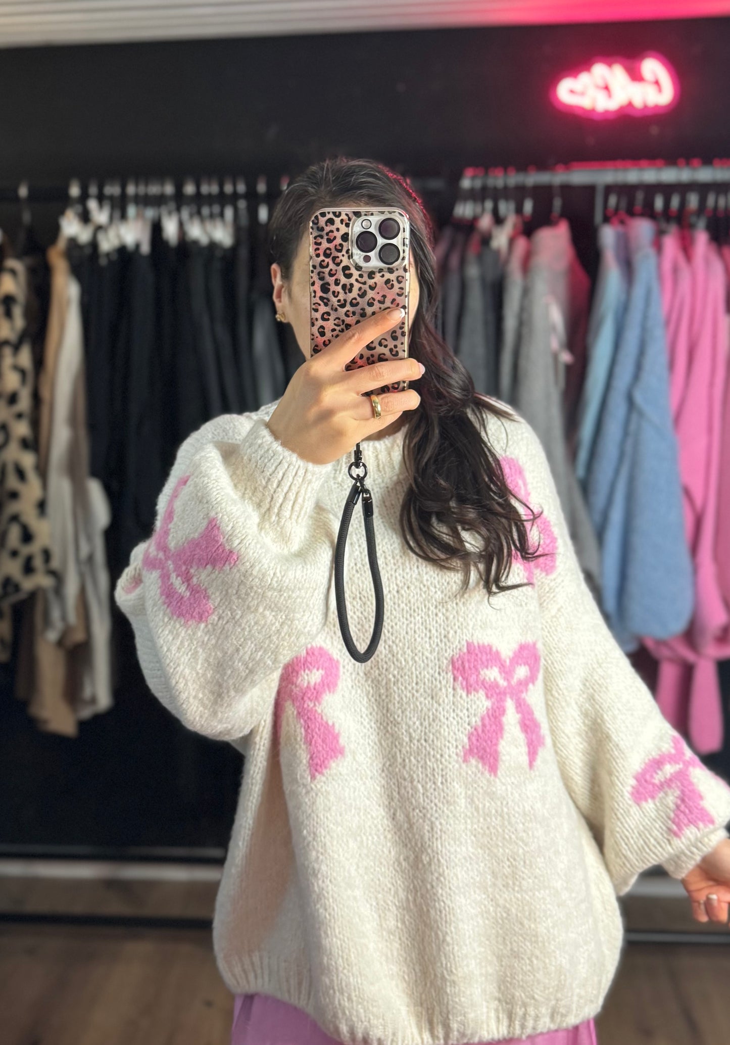 Schleifen Pullover KIM