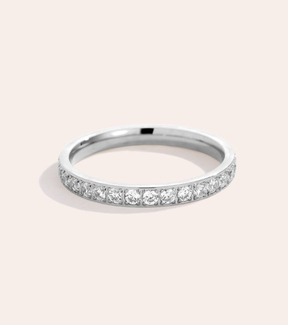 Just Simple Diamond Edelstahl Ring