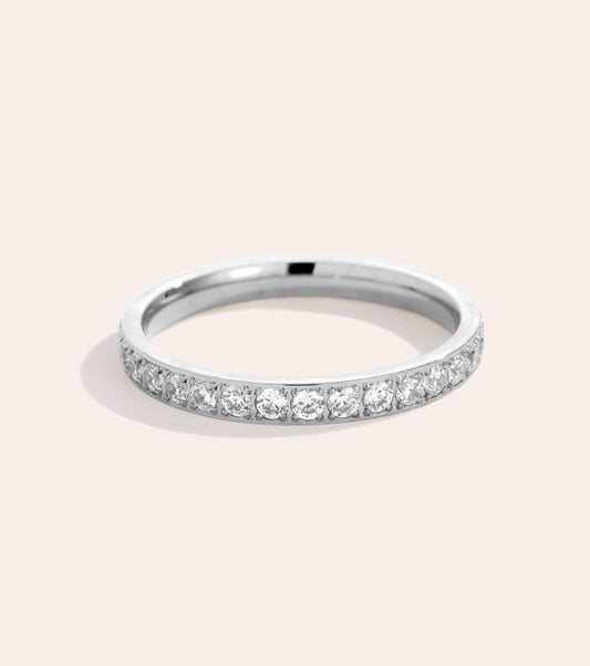 Just Simple Diamond Edelstahl Ring