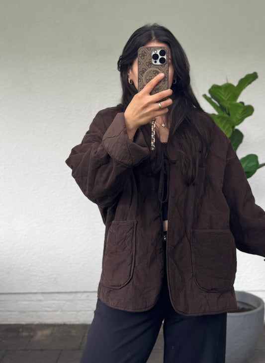 Babycord Jacke dunkelbraun