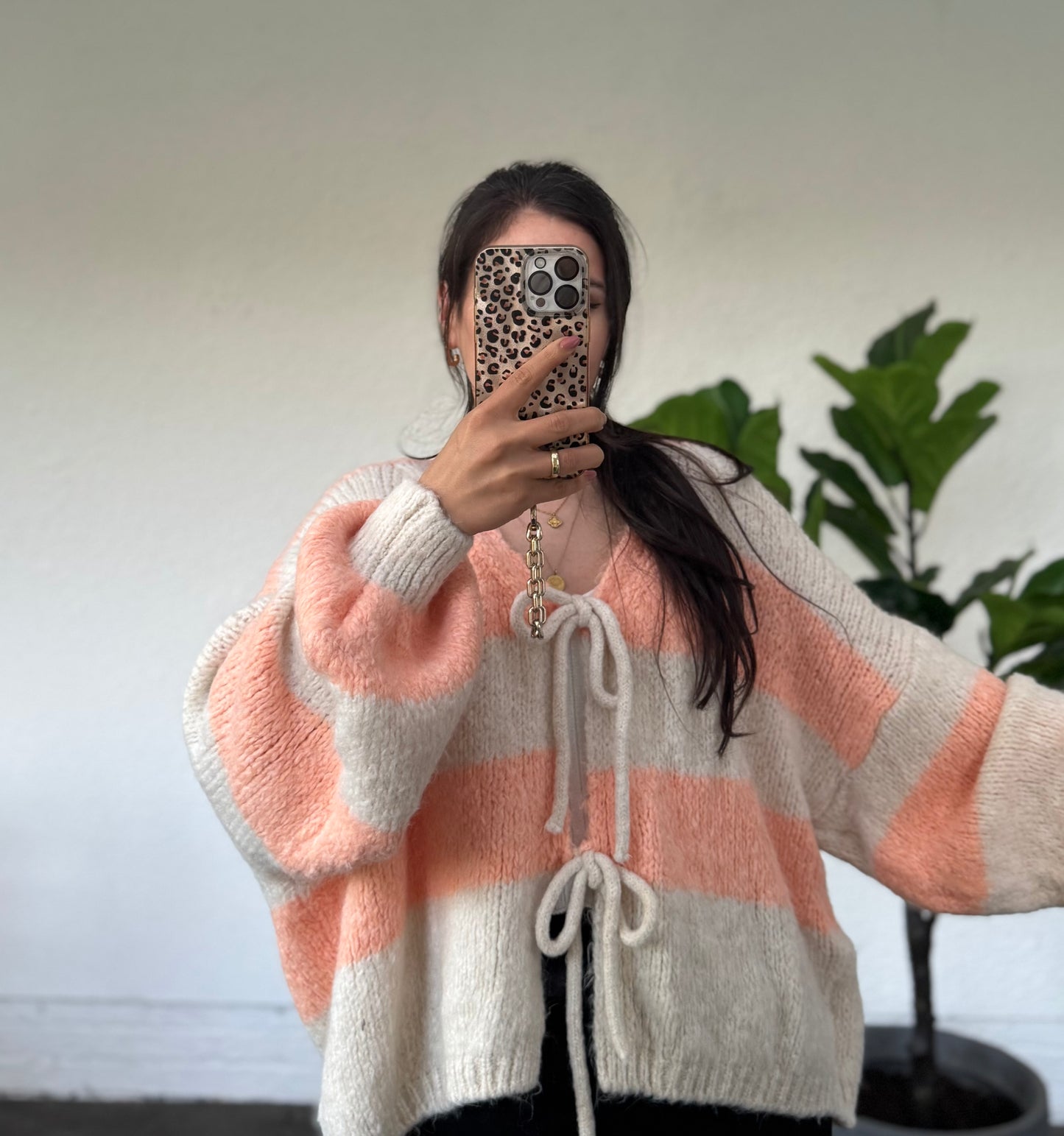 Bonbon Cardigan gestreift versch. Farben