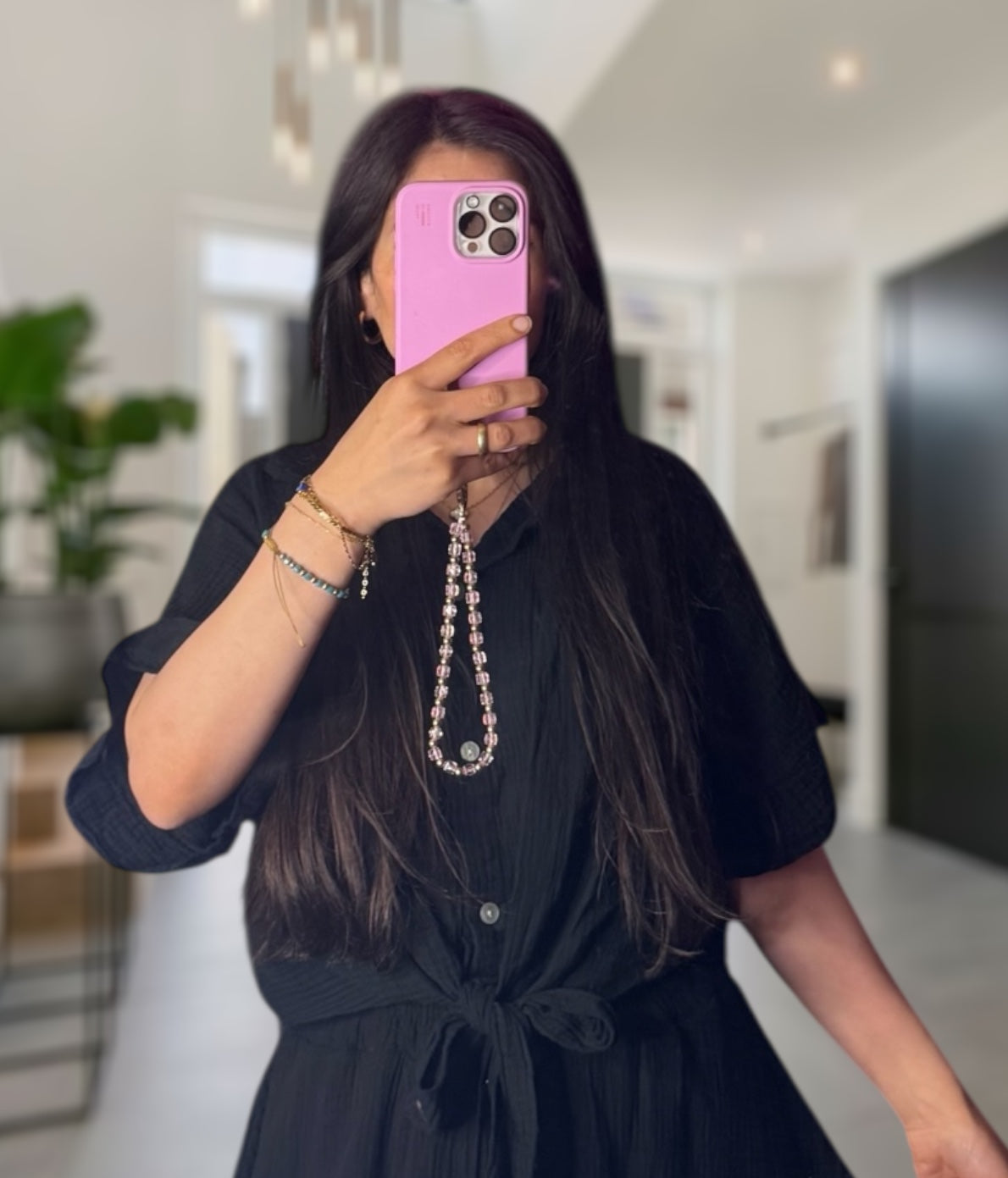 Musselin kurzarm Bluse mit knoten verschiedene Farben