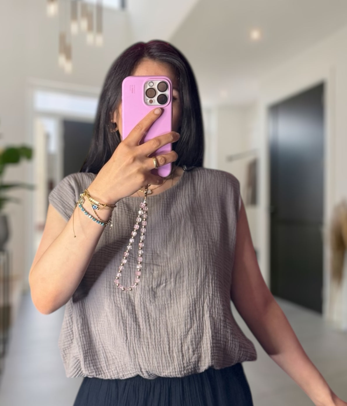 Musselin Crop top verschiedene Farben