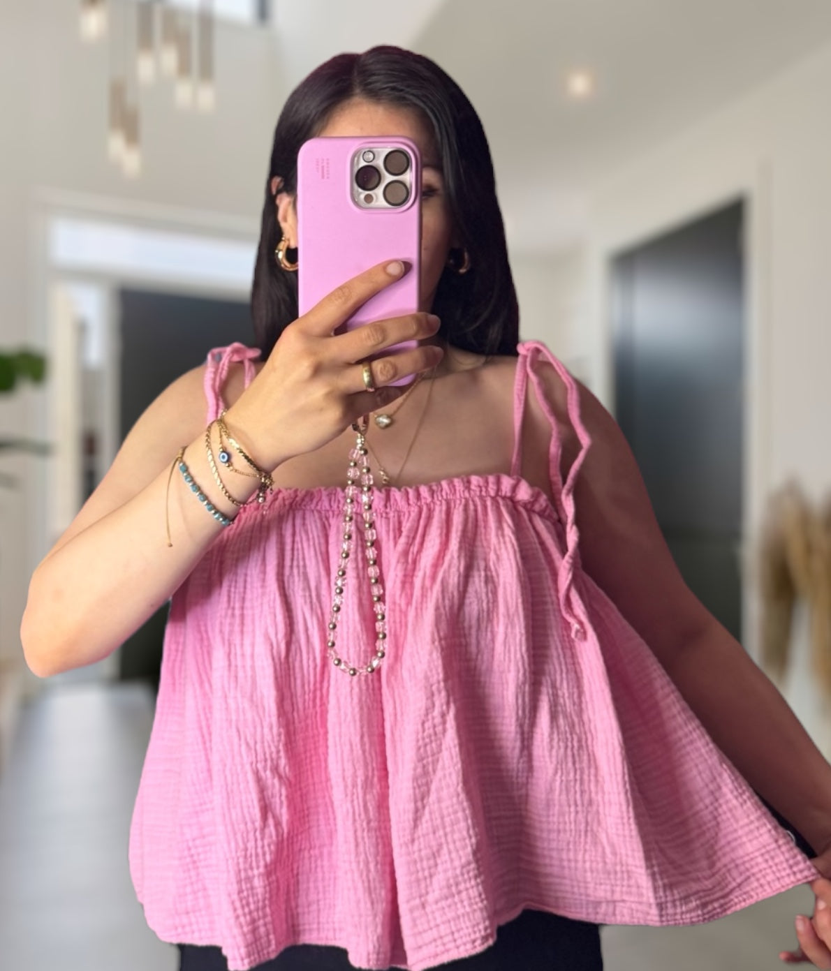 Musselin Trägertop Cleo