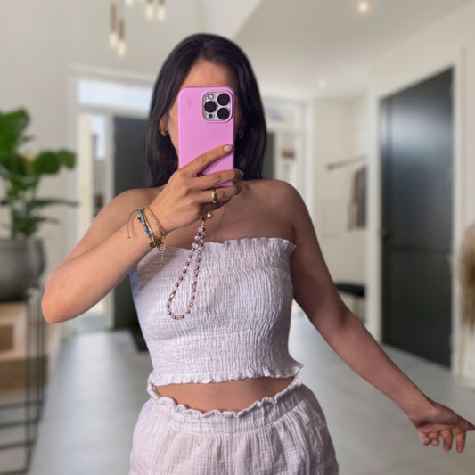 Musselin Bandeau Tops verschiedene Farben