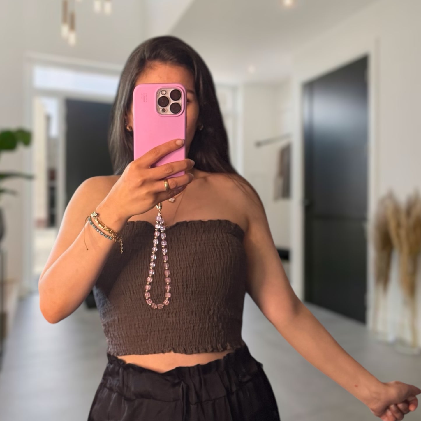 Musselin Bandeau Tops verschiedene Farben