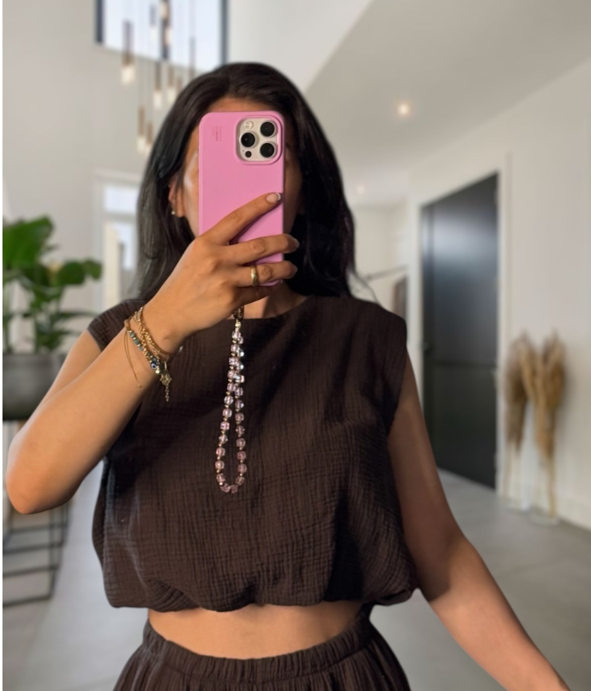 Musselin Crop top verschiedene Farben