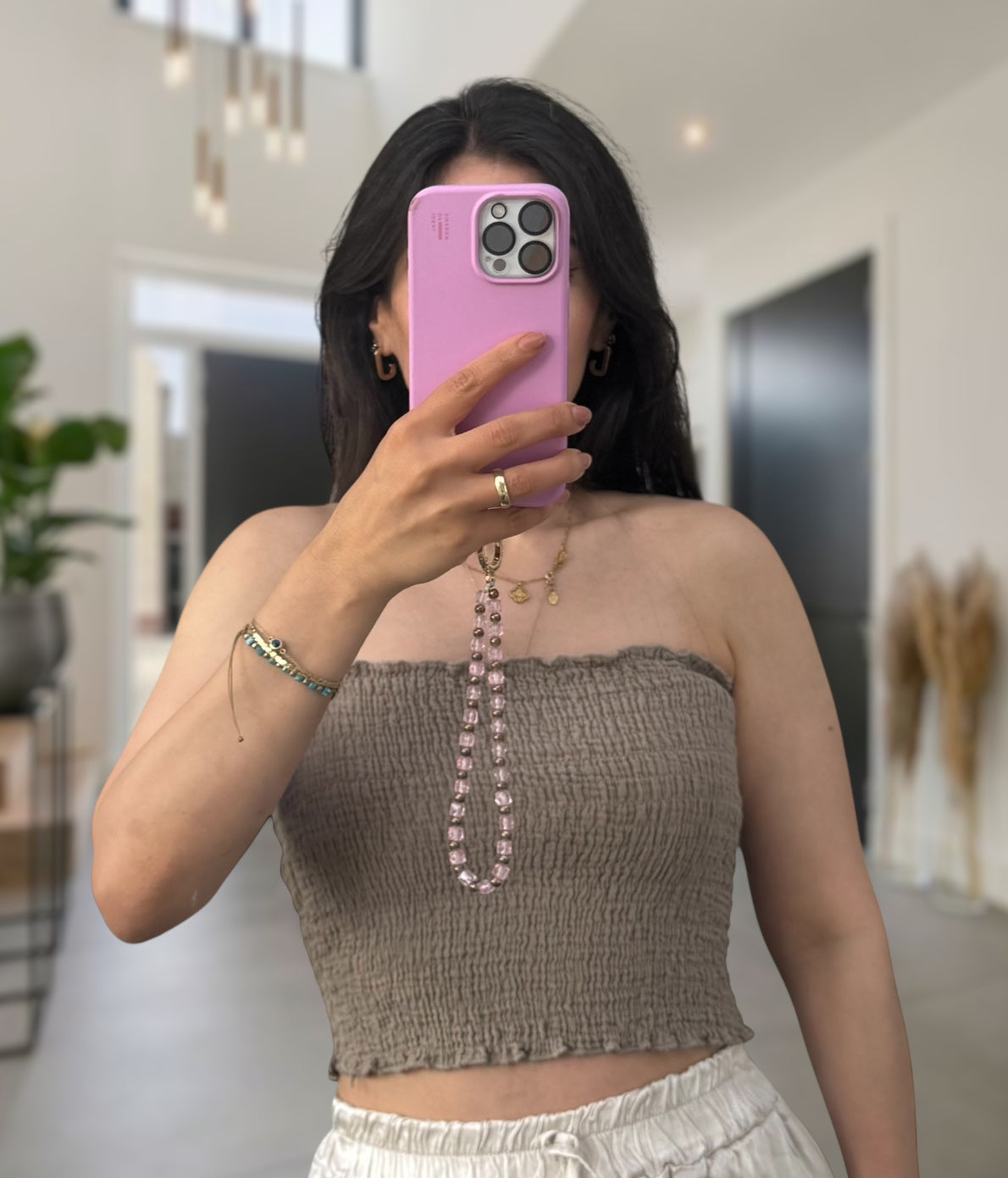 Musselin Bandeau Tops verschiedene Farben