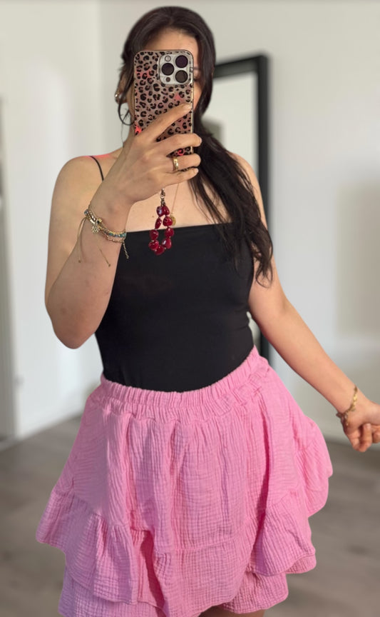 Musselin Hosenrock rosa